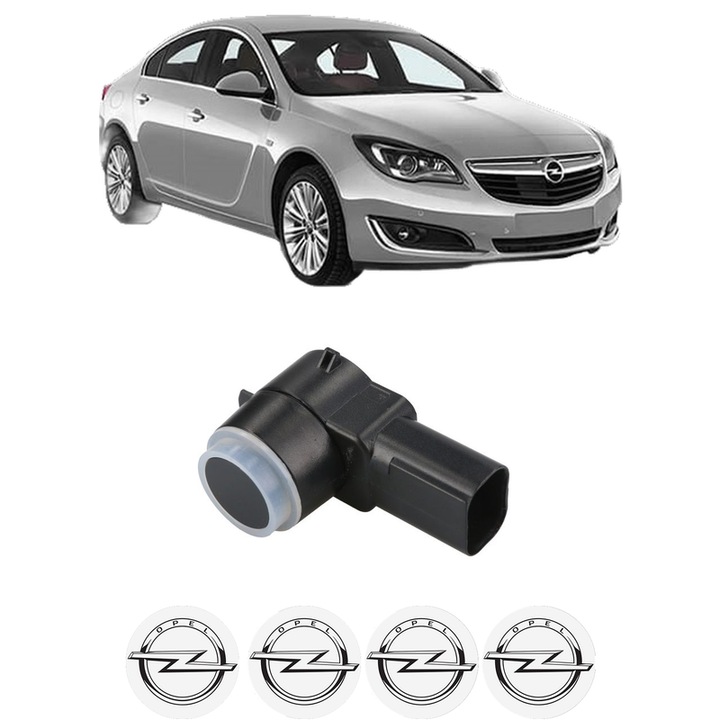 Senzor parcare OPEL INSIGNIA A (G09) din 2008-2017, pentru bara Fata Spate, 4 Stickere auto OPEL