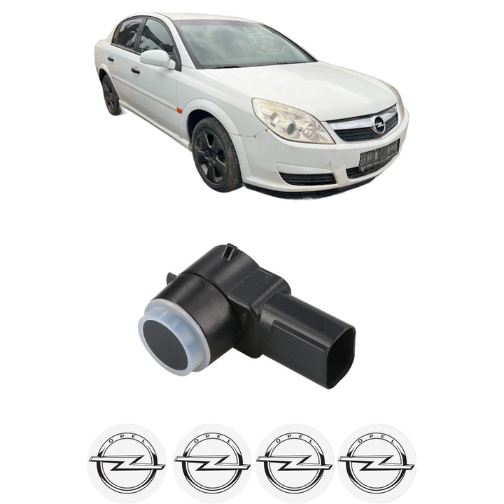 Senzor parcare OPEL VECTRA C (Z02) din 2002-2009, pentru bara Fata Spate, 4 Stickere auto OPEL