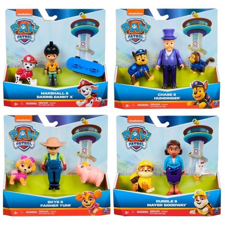 Figurine Psi Patrol, Spin Master, set 3 figurine, mix modele, multicolor