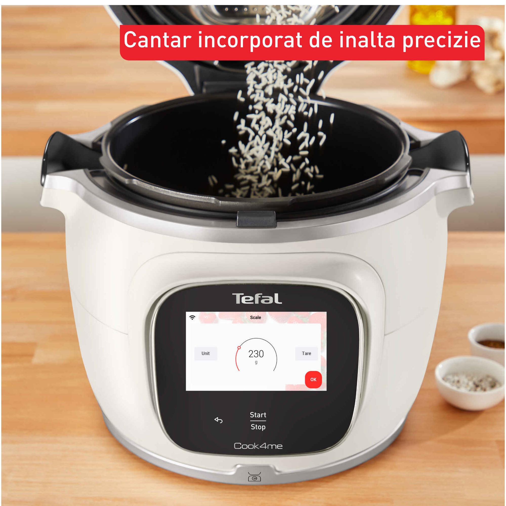 Multicooker inteligent cu gatire sub presiune Tefal Cook4me Touch