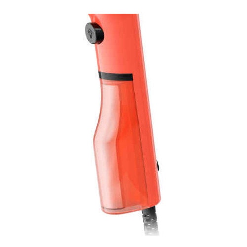 Aparat de calcat vertical cu abur Tefal Pure Pop DT2022E1, 1300W, abur variabil pana la 20g/min, recipient apa 70 ml detasabil, paduri reversibile, incalzire rapida 15 secunde, rosu