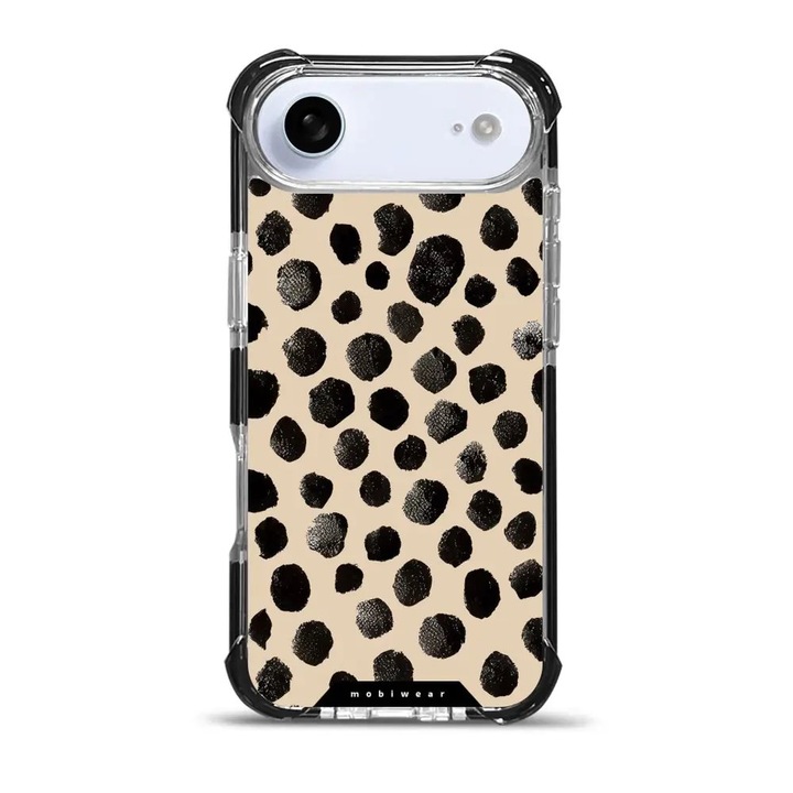 Carcasa rezistenta Mobiwear Elite Bumper pentru Apple iPhone 17 Air, MagSafe, protectie maxima, culoare bej, set