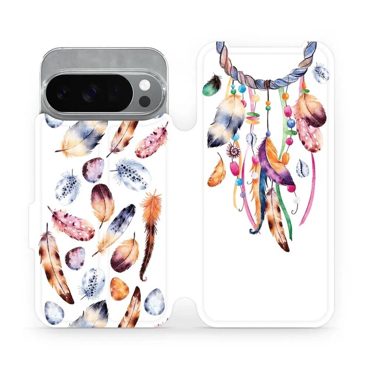 Husa flip Mobiwear pentru Google Pixel 10 Pro, design elegant, rezistent la socuri si zgarieturi, multicolor