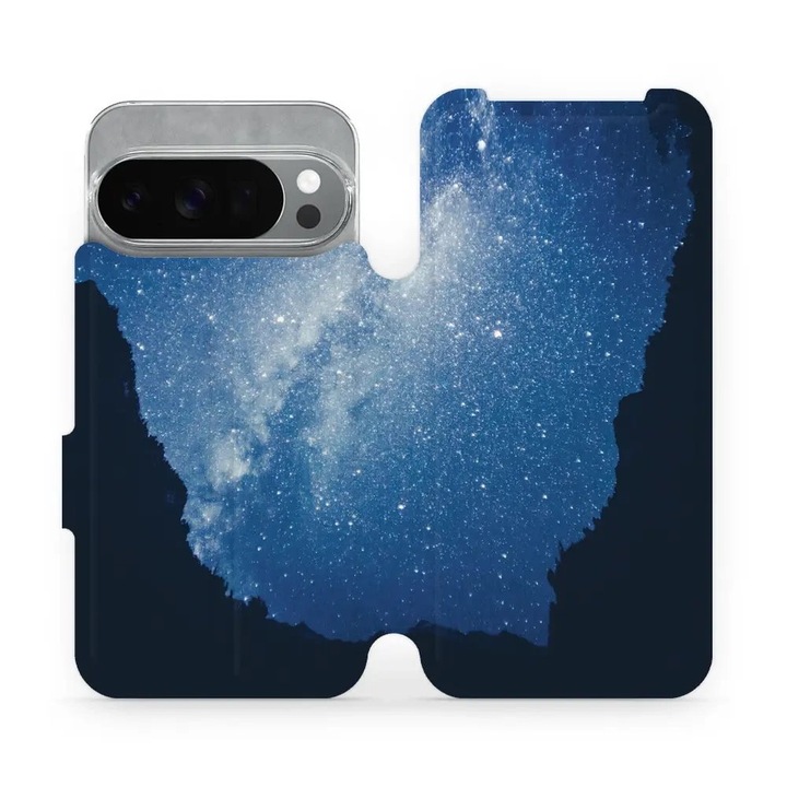 Husa flip Mobiwear pentru Google Pixel 10 Pro, design elegant, rezistent la socuri si zgarieturi, multicolor