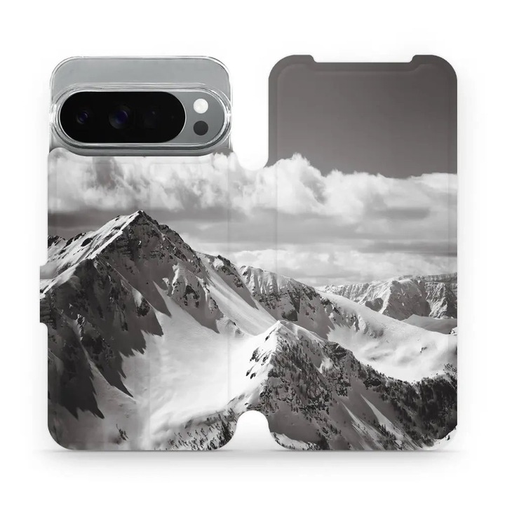 Husa flip Mobiwear pentru Google Pixel 10 Pro XL, rezistenta la socuri si zgarieturi, multicolor