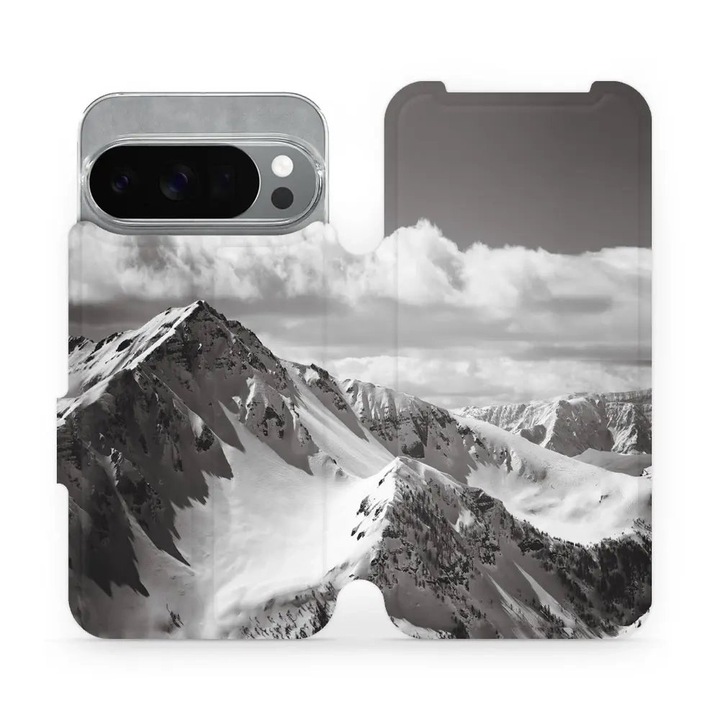 Husa flip Mobiwear pentru Google Pixel 10 Pro, rezistenta la socuri si zgarieturi, multicolor