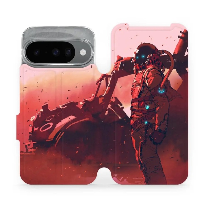 Husa flip Mobiwear pentru Google Pixel 10, design elegant, rezistent la socuri si zgarieturi, multicolor