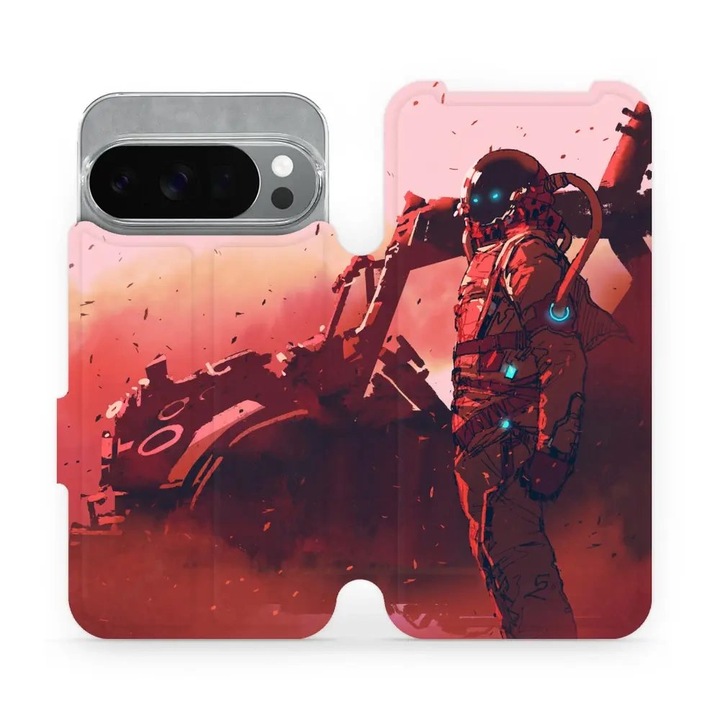 Husa flip Mobiwear pentru Google Pixel 10 Pro, design elegant, rezistent la socuri si zgarieturi, multicolor