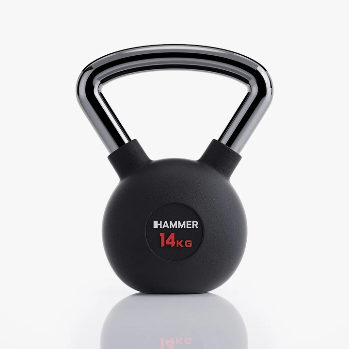 Gantera Kettlebell din cauciuc Hammer - 16 kg