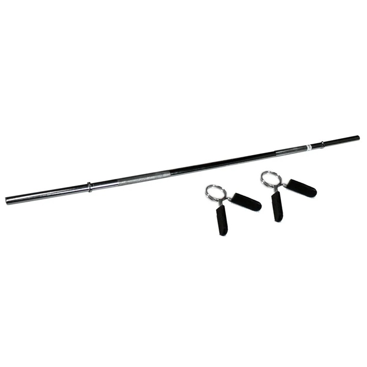 Bara haltere de 180 cm Hammer din otel, sarcina maxima de 110 kg si lumgime totala de 180 cm