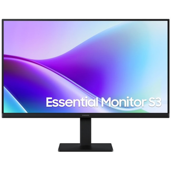 Samsung Essential S3 S32GF Monitor LED IPS 24", FHD (1920 x 1080), 120Hz, 5ms, HDMI csatlakozó, Szemkímélő és Villódzásmentes mód, VESA, Fekete