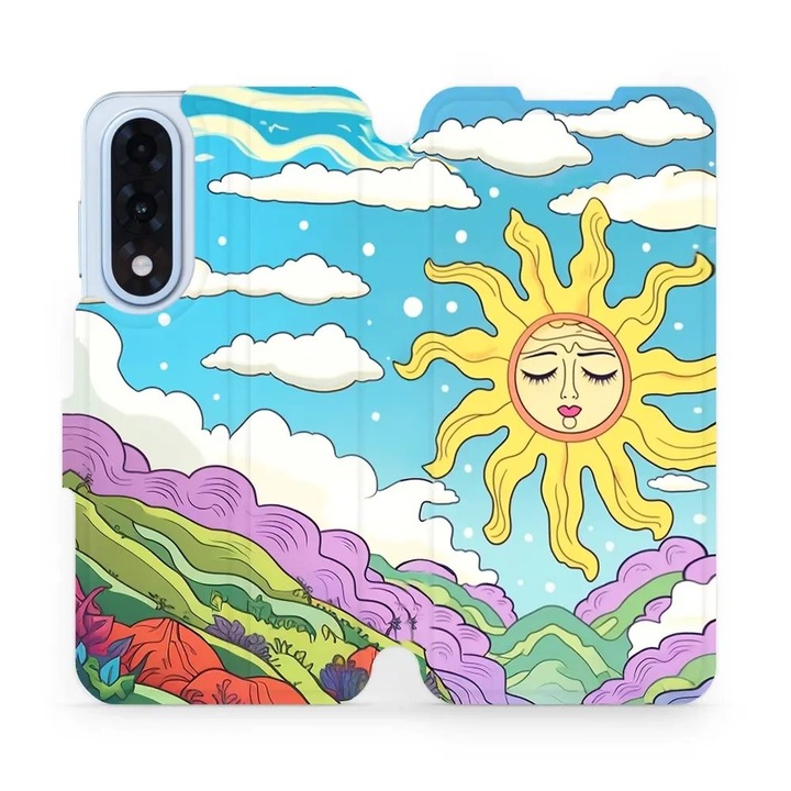 Калъф Mobiwear тип тефтер за OnePlus Nord CE5, многоцветен, устойчив на удари и надрасквания