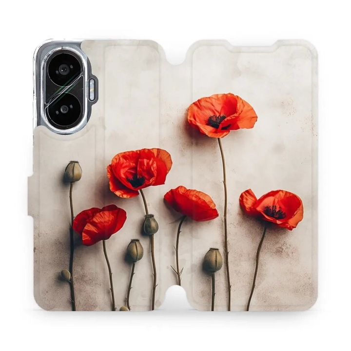 Husa flip Mobiwear pentru Xiaomi Poco F7, design elegant, rezistent la socuri si zgarieturi, multicolor