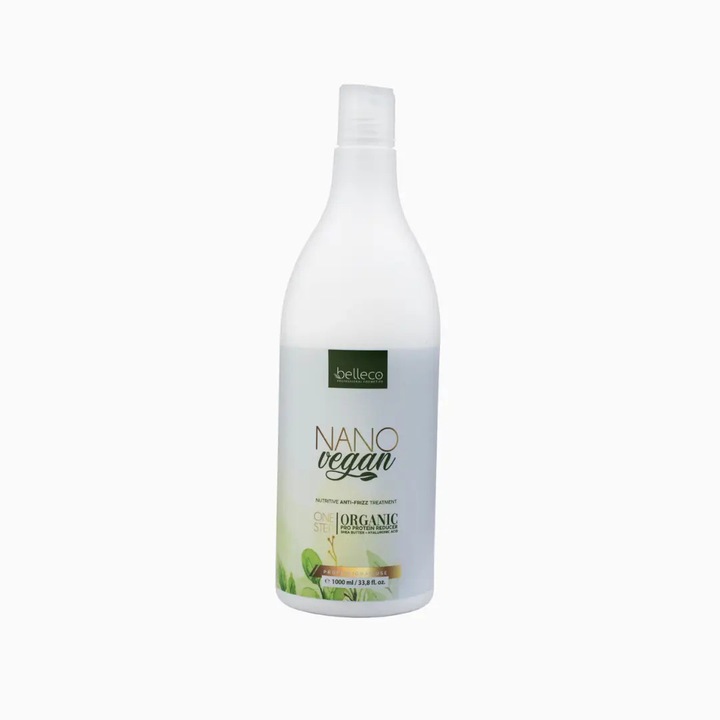 Tratament par Belleco Nano Vegan, Step One, 1000 ml, vegan, regenerare, hidratare
