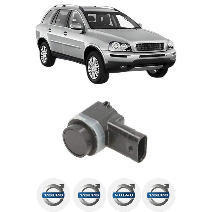 Senzor parcare VOLVO XC90 I VAN (275) din 2013-2014, pentru bara Fata, 4 Stickere auto VOLVO