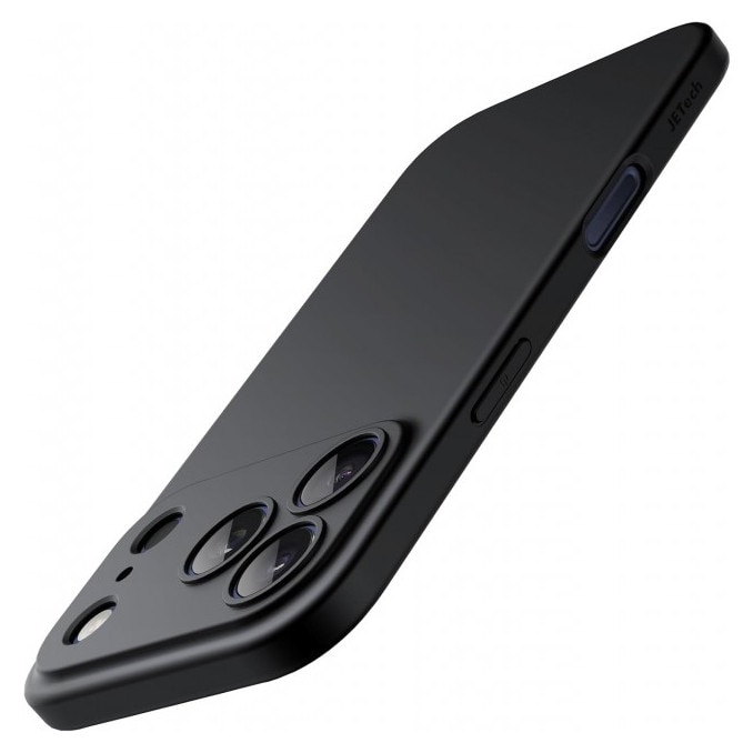 Husa Upzz® Ultra Slim New Compatibila Cu iPhone 17 Pro Max, Silicon Soft Slim Anti Amprente, Protectie La Camera, Negru
