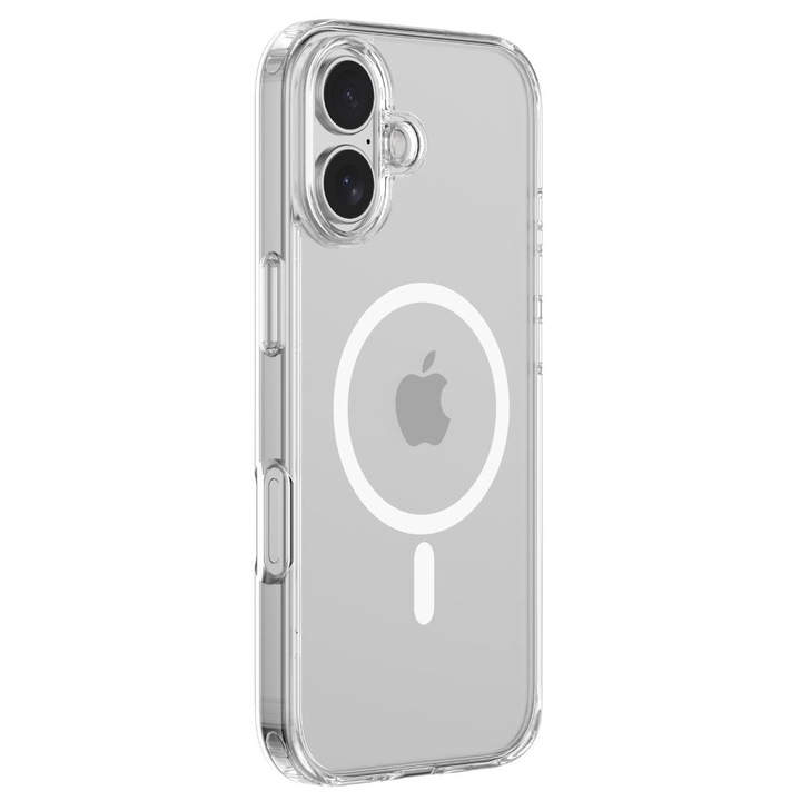 Husa Devia Pure Clear Magnetic Shockproof compatibila cu iPhone 17 Transparent