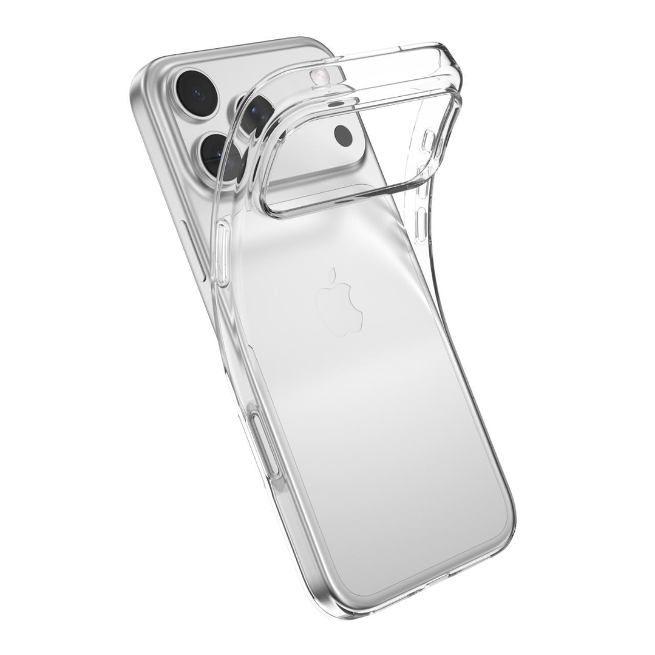 Husa Devia Silicon Naked compatibila cu iPhone 17 Pro Transparent