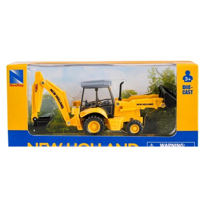 Játék építőgép, DAFFI, Mini New Holland B110C