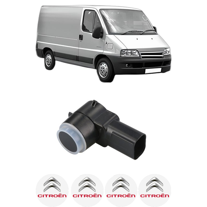 Senzor parcare CITROEN JUMPER I Van (244) din 2002-2006, pentru bara Fata Spate, 4 Stickere auto CITROEN