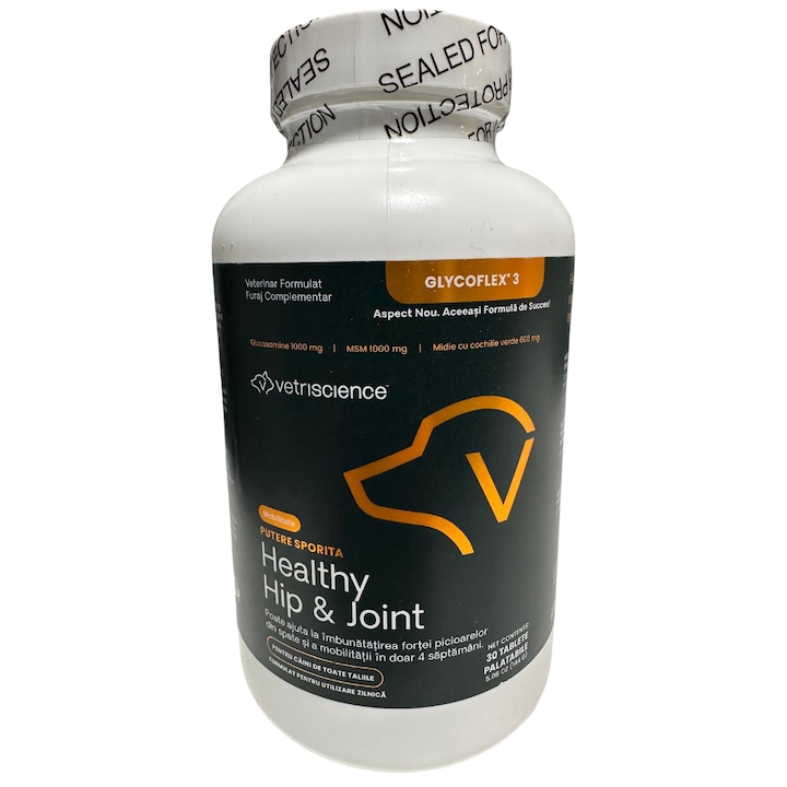 Supliment pentru caini, VETRISCIENCE Extra Strength Healthy Hip & Joint (Glycoflex 3), 30 TABLETE