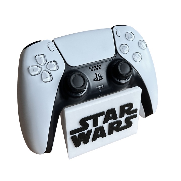 Suport 3D Controller Playstation 5, Alb, Star Wars