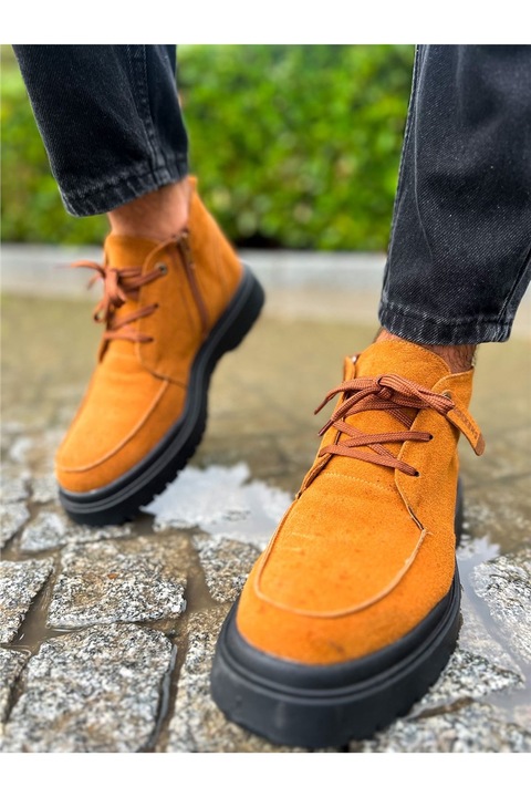 Férfi bakancs, Öko velúr, Chekich, 369689, Barna, 41