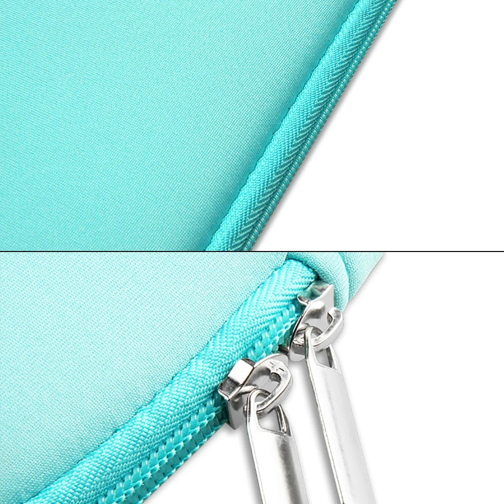 Etui laptop 13-14 inch, verde, material poliester, dimensiuni 32,5x23x1,8cm