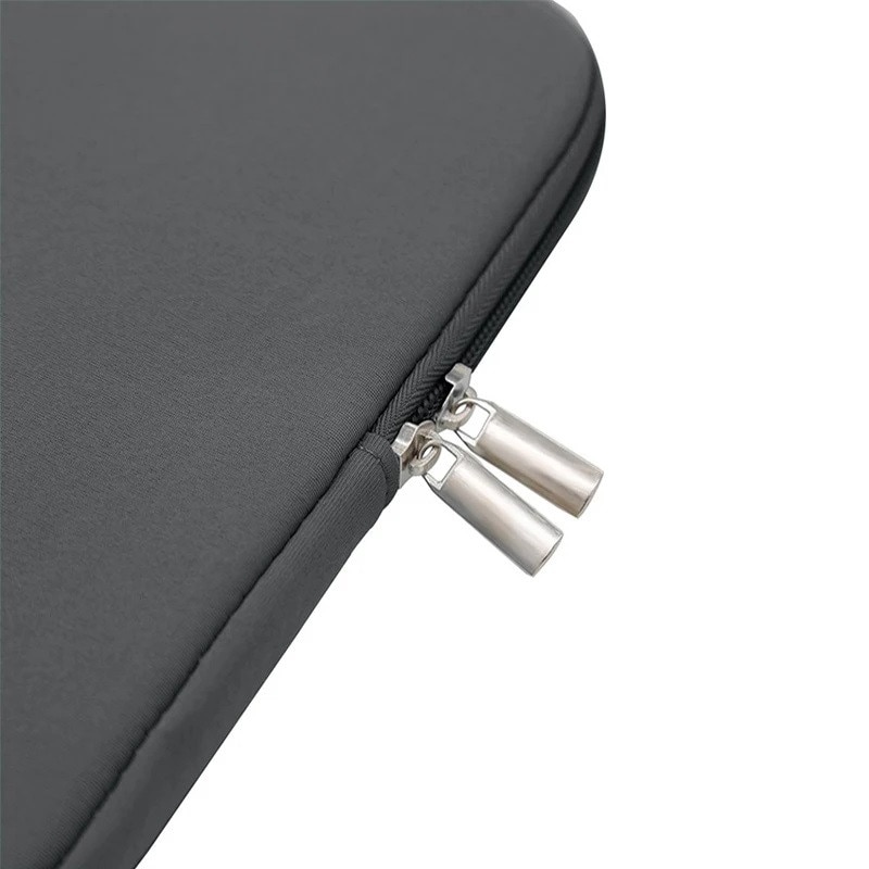 Etui laptop 13-14 inch, gri, material poliester, interior cu spuma 5-6 mm