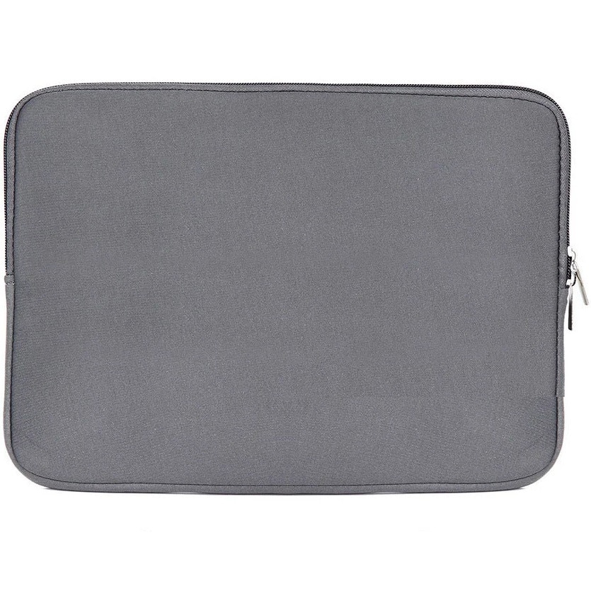 Etui laptop 13-14 inch, gri, material poliester, interior cu spuma 5-6 mm