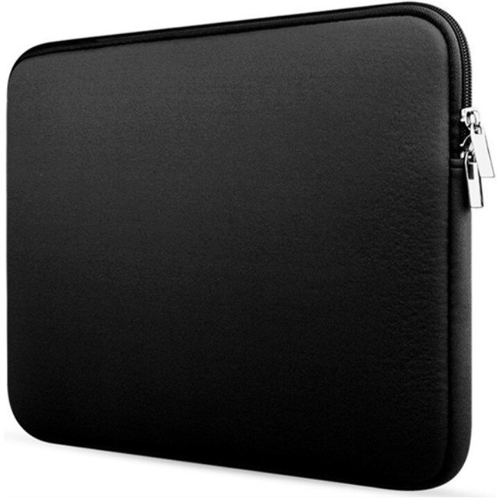 Etui laptop 13-14 inch, negru, material poliester, interior cu spuma 5-6 mm, design subtire
