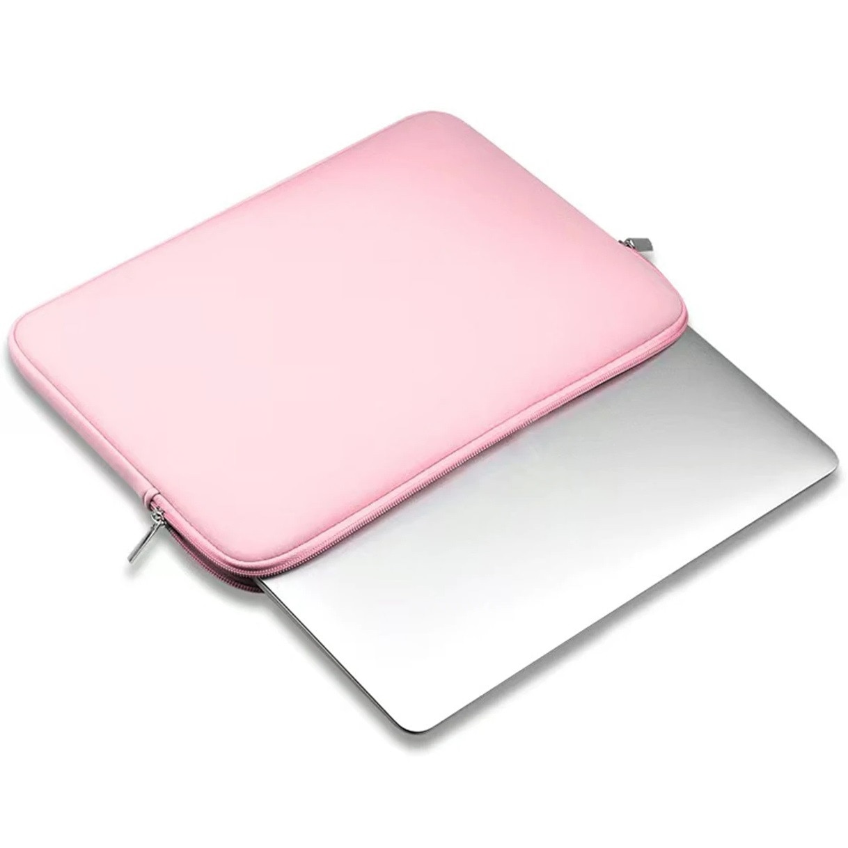 Etui laptop 13-14 inch, rozpink, material poliester, dimensiuni 32,5x23x1,8 cm, set accesorii
