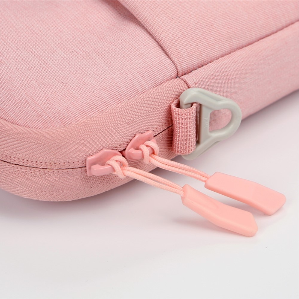 Geanta laptop 14", roz, material Oxford, design practic, set
