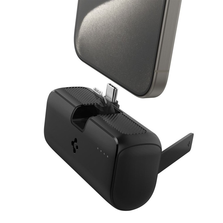 Power bank Spigen EA2205 5000mAh 22.5W, USB-A, USB-C, fekete