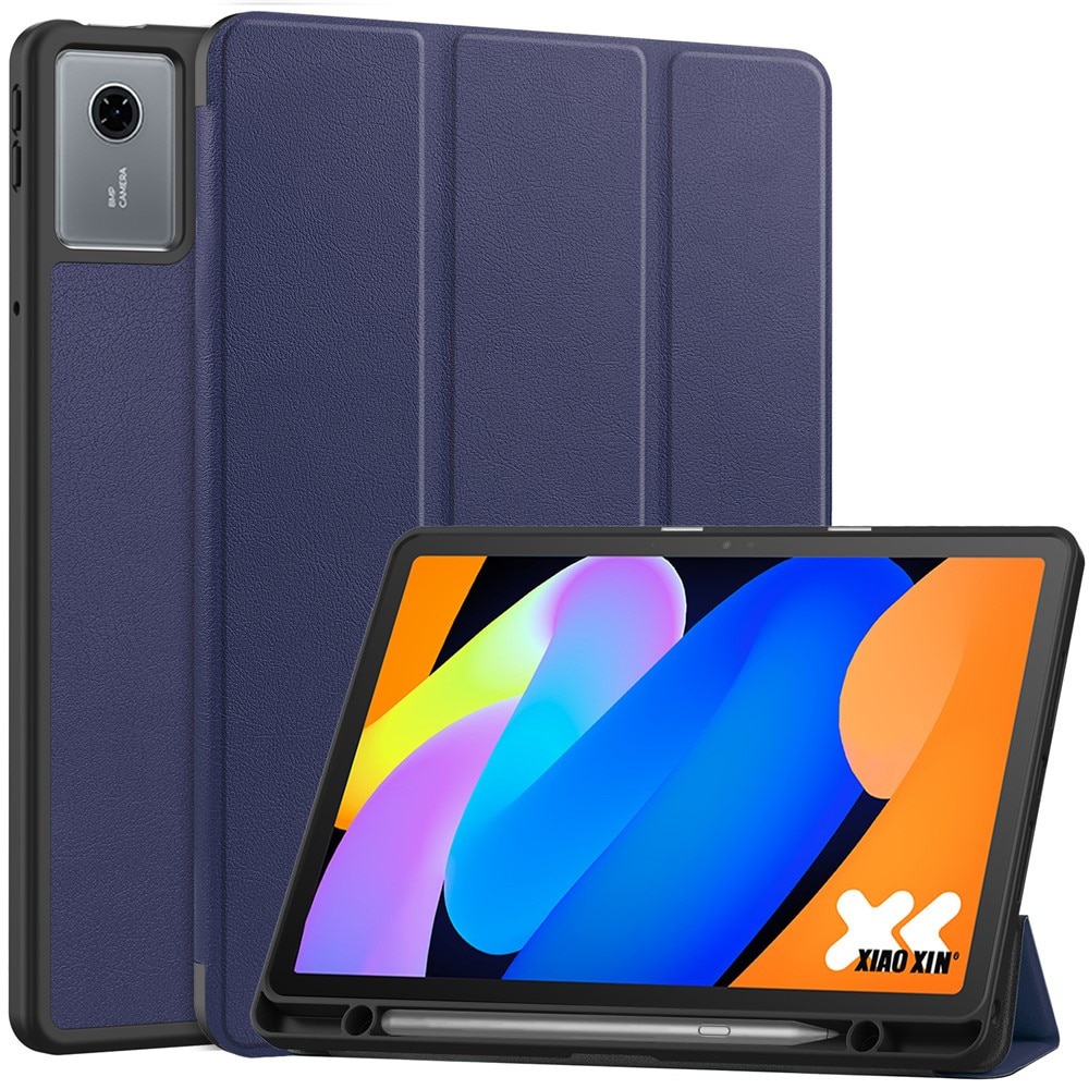 Husa tableta ERBORD pentru Lenovo Idea Tab 11" 2025 TB336FU TB336ZU, cu slot pentru stylus, neagra, protectie 360, functie suport tri-fold