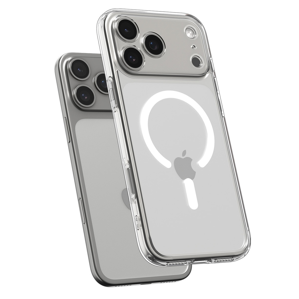 Carcasa Spigen Ultra Hybrid cu Magsafe compatibila cu iPhone 17 Pro, Clear/White