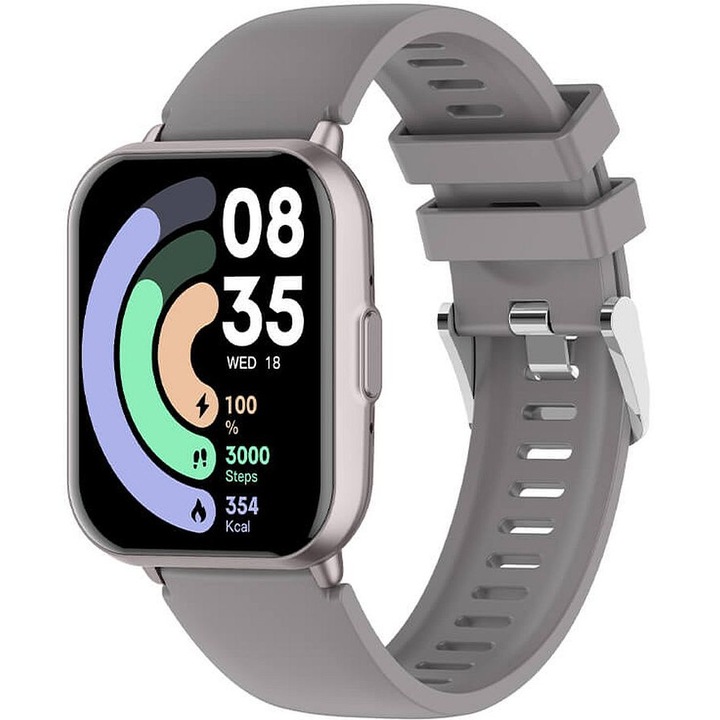 Смартчасовник Valdus VS14, сив, спортен, за мъже и жени