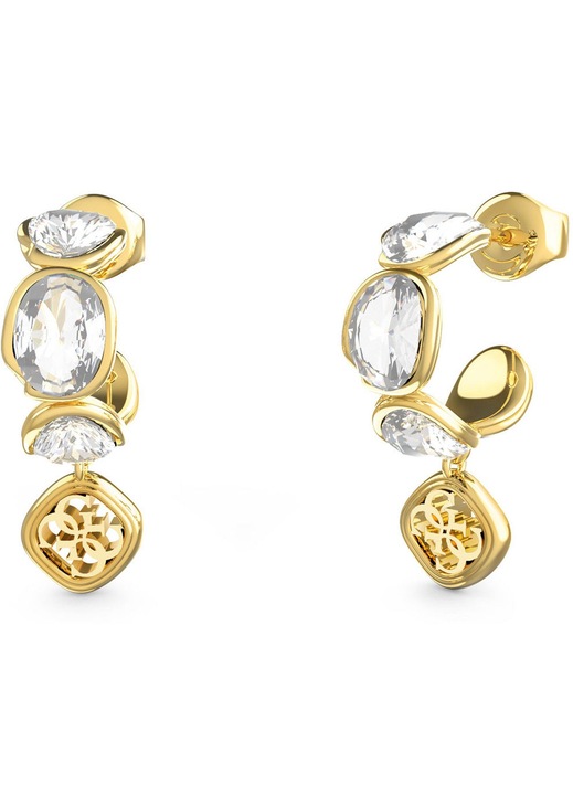 Guess Mamounia női fülbevaló, 22mm, rozsdamentes acél, kristályokkal