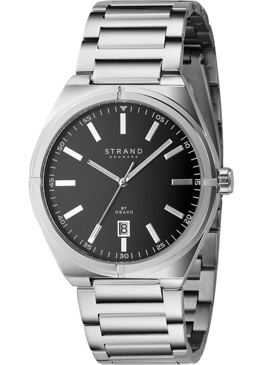 Strand S754GDCBSC Óra, ezüst, kvarc szerkezet, 30m vízállóság, unisex