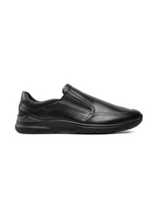 Pantofi barbatesti, Ecco, piele naturala, negru