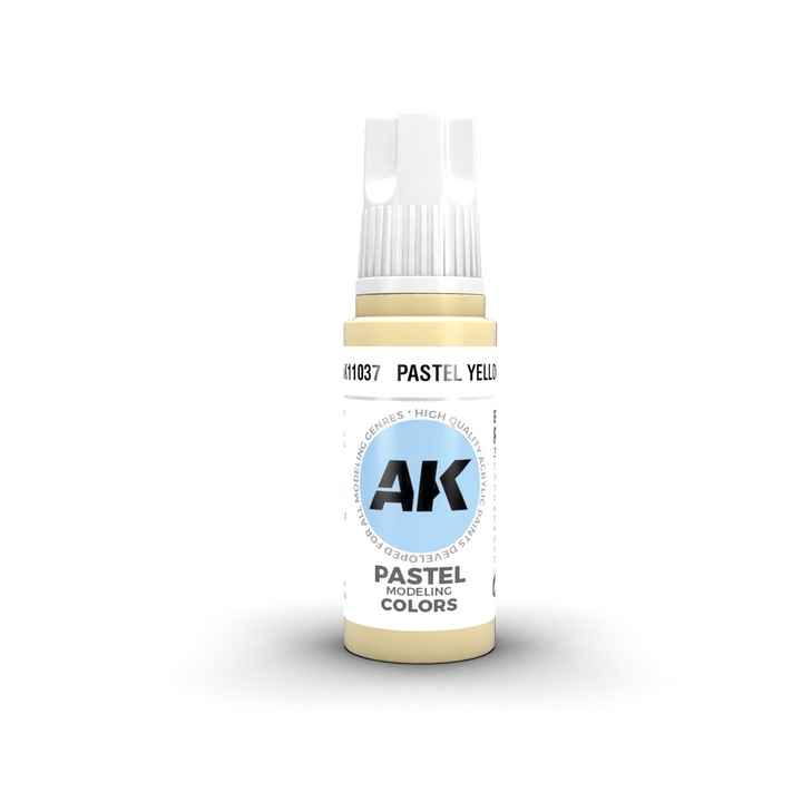 Festék AK11037 Pasztellsárga 3Gen Akril, AK Interactive, 17 ml