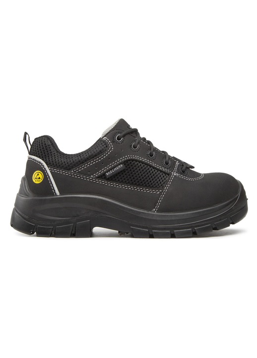 Férfi cipő 300598337, Skechers, Természetes bőr, Fekete, 45.5 EU