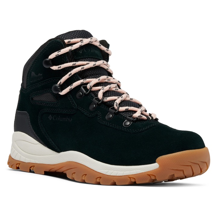 Ghete trekking dama, Columbia, piele naturala, negru