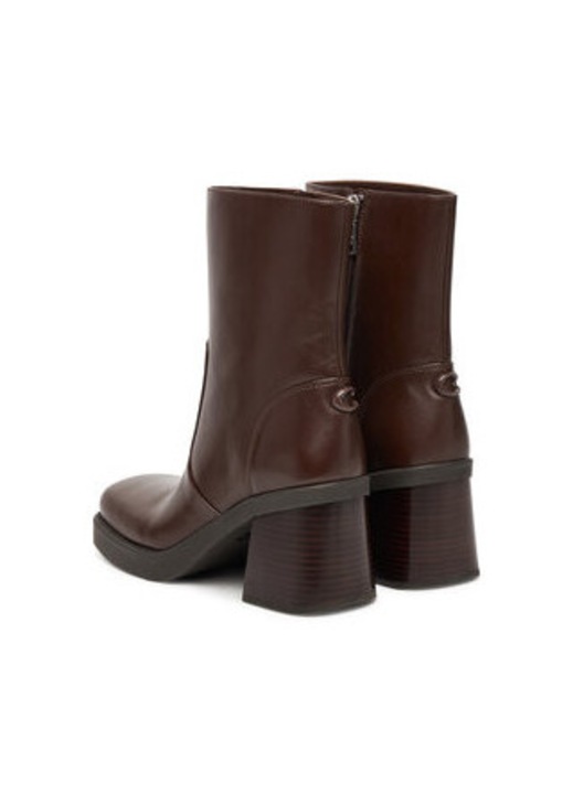 Botine dama, Coach, piele naturala, maro