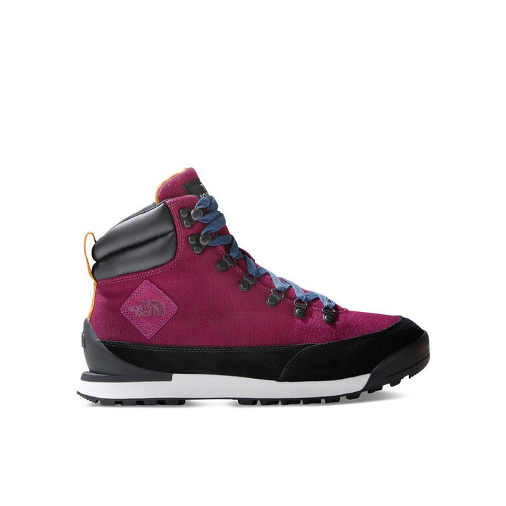 Ghete trekking barbati, The North Face, piele naturala, roz, talpa de cauciuc, 44 EU
