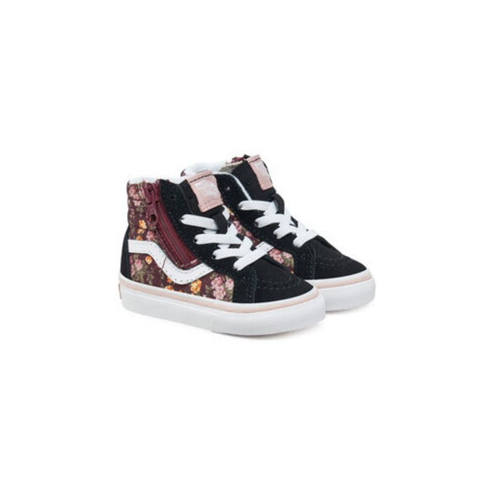 Pantofi copii, Vans, negru/maro, material textil