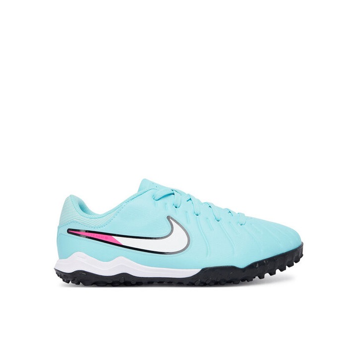 Adidasi de fotbal copii, Nike, piele ecologica, turcoaz