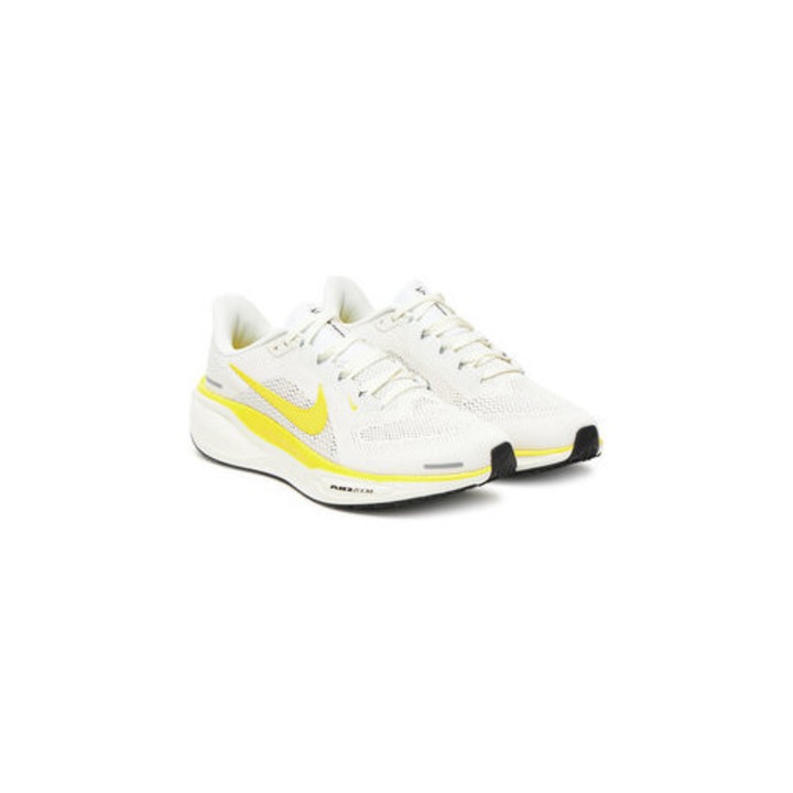 Pantofi sport dama, Nike, alergare, alb/galben, textil