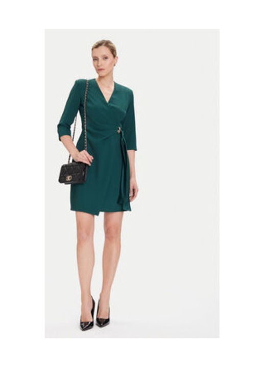 Rochie cocktail Dama Rinascimento, Verde, poliester, elastan