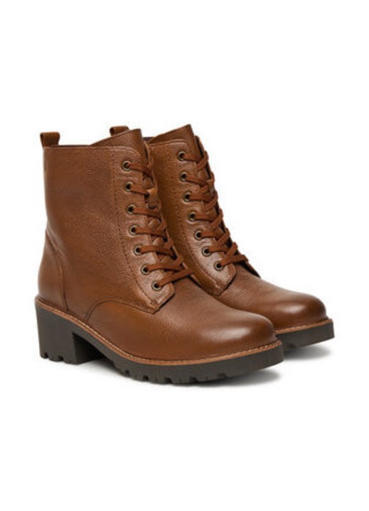 Дамски боти до глезена, Caprice, 305257208, естествена кожа, кафяв